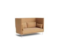 HAY Silhoutte 2-Seater Sofa Linara 142 Cognac/ Chrome Linara 142 Cognac