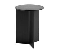 Slit Table Wood Round High side table / coffee table Hay