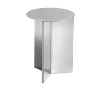 HAY Slit high side table Ø35 cm Mirror polished steel