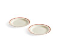 HAY Sobremesa plate Ø18.5 cm 2-pack Red