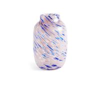 HAY - Splash Vase Round L Ø18.5 cm, Light Pink/Blue - Blue