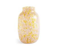 HAY Splash Round vase L 30 cm Light pink-yellow