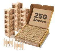 HAY! STRAWS Compostable Bamboo Pizza Saver - 250 Count | Eco-Friendly, Plastic-Free Pizza Box Spacer | Biodegradable, Natural Pizza Support Stand for Delivery | 1.5" H x 1.8" W