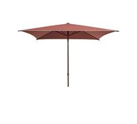 HAY Terrazza Square parasol Off white-burgundy
