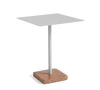 HAY Terrazzo Outdoor Cafe Table 60x60 Sky Grey/ Red Terrazzo