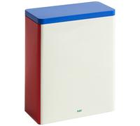 HAY - Tin Container Extra Large, Blue / Red / Off-white - Blue