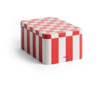 HAY - Tin Container Small, Red / Off-white - Red
