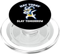 Hay Today Slay Tomorrow Dabbing Goat Quote PopSockets PopGrip for MagSafe