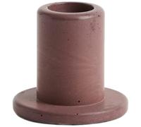 HAY - Tube Candle Holder Concrete, Bordeaux - Bordeaux
