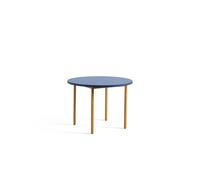 HAY Two-Colour Dining Table Ø105 Ochre/Blue
