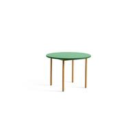 HAY Two-Colour Dining Table Ø105 Ochre/Green Mint