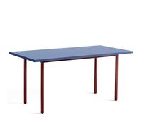 HAY Two-Colour Dining Table L160 Maroon Red/Blue