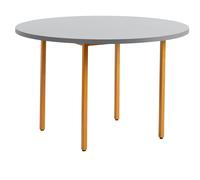 HAY - Two-Colour Table Ø120cm, Ochre / Light Grey - Light Grey