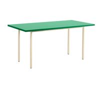 HAY - Two-Colour Table, Ivory 160x82 cm, Ivory / Green Mint - Ivory