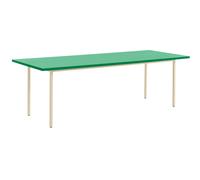 HAY - TwoColour Table 240x90 cm, Ivory / Green Mint - Ivory