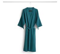 HAY - Waffle Bathrobe, Petrol Blue - Petrol Blue