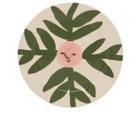 HAY x Emma Kohlmann La Pittura Plate Blush Face Vine