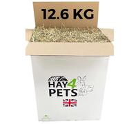 Hay4Pets Meadow Hay - 12.6kg. Fresh, Green Feeding Hay For Rabbit, Guinea Pig, Hamster & Small Animals. High Fibre, Natural Food For Pets. Dried Grass Animal Feed