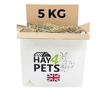 Hay4Pets Meadow Hay - 5kg. Fresh, Green Feeding Hay For Rabbit, Guinea Pig, Hamster & Small Animals. High Fibre, Natural Food For Pets. Dried Grass Animal Feed