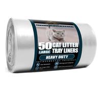 Haya Home Eco 50 Large Heavy Duty Cat Litter Tray Liners on a roll 40μ