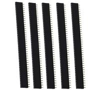 Hayatec 40-Pin 2.54mm Row Straight Female Pin Header Socket Strip, Black
