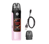 Hayati Pro Pod Vape Kit, 1.47 Inch TFT Intelligent Display, 3 Animated Modes, 2ml Side-Fill Cartridge Capacity, 1100mah Rechargeable Battery, No Nicotine Free (Baby Pink)
