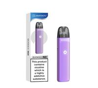 Hayati Quokka Lite Pod Vape Kit, 1100mAh Rechargeable Battery with Type-C Charging, Adjustable 12-22W Power, MTL & RDL Airflow, Haman 2ml Cartridge Capacity, 0mg Nicotine Free (Vivid Violet)