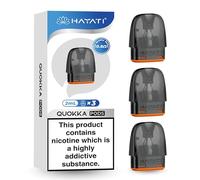 Hayati Quokka Pods 3pcs compatible with Quokka Lite, Quokka Elite & Quokka Pro Pod Kits. 2ml No Nicotine! No Eliquid! (1 Pack 0.8 Ohm)