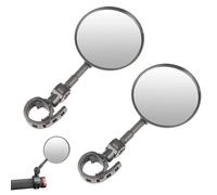 Hayaww 2 x 10 cm bicycle mirrors for handlebars, 15-35 mm, 360° adjustable, foldable bicycle rear view mirror, handlebar end mirror, bicycle rear view mirror, bicycle, e-bike, mountain bike, road bike