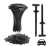 Hayaww Pack of 100 Cable Tie Fastener for Repairs Nylon Universal Cable Ties for Car Daily Repair Nylon Universal Cable Tie Buckle Cable Tie Buckle for Car Machine Repair (A)
