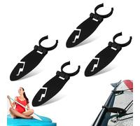 Hayaww Paddle Board Fins Clips SUP Board Quick Release Clip Adjustable Clamp Holder for Stand Up Paddle Boards Fin Holder Water Sports Accessories Easy Assembly Mounting Clips (A)