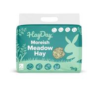 HayDay Premium, Long Stem Meadow Feeding Hay for Rabbits, Guinea Pigs & Small Pets - Moreish Meadow Hay 1kg - Soft Texture for Bedding, Dust Extracted for Small Animals