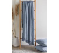 'Hayden' Eco-Friendly Throw Drift Home Blue 200cm x 200cm