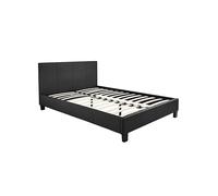 Hayden Faux Leather Bed Frame Essential Collection|JD Williams Hayden Faux Leather Bed Frame Black SINGLE