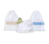 Hayden Hill Luxury Organic Cotton Dust Bags For Handbags and Shoes - 3 Pack - Medium 20" - Handbag Storage, Shoe Bags For Travel, Drawstring Bags - Certified Carbon Neutral