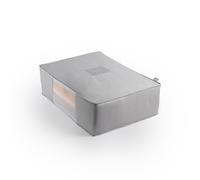 Hayden Hill Luxury Organic Cotton Sweater Storage Bag Grey - Fits 6 Fine Knit Sweaters - 18 Inch - Breathable Cashmere Garment Bag - Certified Carbon Neutral