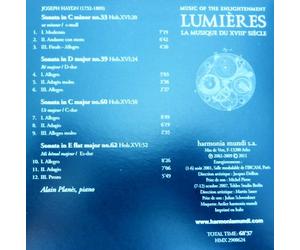 HAYDN: PIANO SONATAS NO. 33, 39, 60, 62 - ALAIN PLANES -Paper Slipcase Edition