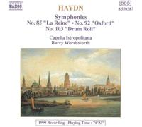 Haydn Symphonies - No. 85 'la Reine', No. 92 'oxford' & No. 103'