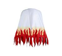 Haydory Women Kochou Shinobu/Agatsuma Zenitsu/Rengoku Kyoujurou Cloak Cosplay Costume Kimono Cape Robe Halloween Suit Adult, White, XXL