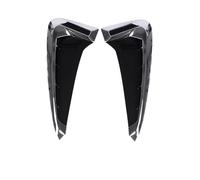 HAYDSUQYT Front Side Air Vent Covers For Bmw 2014-2018 | Fiber Car Shark Gills Side Fender Vent Stickers(Silver Logo)