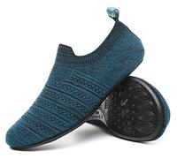 Hayeabi Ultra-Comfort Lightweight House Slippers Unisex Adult Indoor/Outdoor Around The House Home Shoes for Women Men, 20002bluecyan, 8-8.5 Women/6.5-7 Men