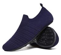 Hayeabi Ultra-Comfort Lightweight House Slippers Unisex Adult Indoor/Outdoor Around The House Home Shoes for Women Men, 20002blue, 14.5-15.5 Women/12.5-13.5 Men