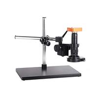 HAYEAR 34MP 21MP 1080P 60FPS 2K Full HD HDMI USB Electronic Industry Microscope Camera Digital Magnifier + 180X Zoom C-Mount Lens + Metal Boom Stereo Stand + Adjustable Illumination 144 LED Light