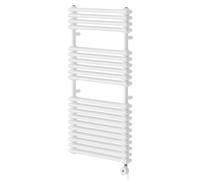 Hayes Designer Digital Thermostatic Electric Heated Towel Rail | White | Mild Steel | 1140mm x 600mm