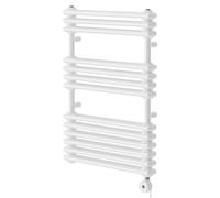 Hayes Designer Digital Thermostatic Electric Heated Towel Rail | White | Mild Steel | 832mm x 600mm