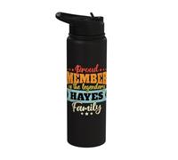 Hayes Last Name Hayes Family Hayes Stainless Steel Insulated Water Bottle