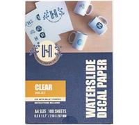 Hayes Paper Co, Waterslide Decal Clear Inkjet (A4, 100 Sheets)