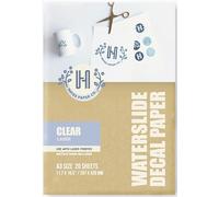 Hayes Paper Co. Waterslide Decal Paper Laser Clear (A3, 20 Sheets)
