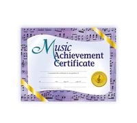 Hayes School PUBLISHINGH-VA536 Hayes Music Achievement Certificate, 8.5" x 11", Pack of 30
