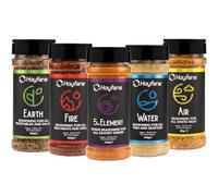HAYFENE | ELEMENTS SERIES - 5 PACK | FIRE, EARTH, WATER, AIR & "5TH ELEMENT" UMAMI | A complete flavour experience for every dish | Perfect for grilling, seafood, soups, vegetables & more